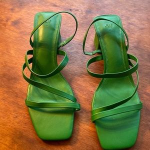 H&M Strappy Sandals Green size 41